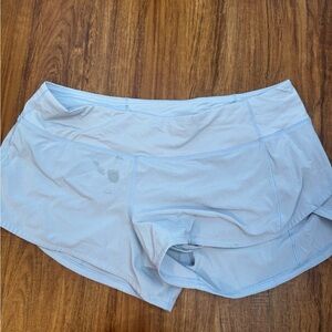 Lululemon Athletica Light Blue Athletic Shorts
